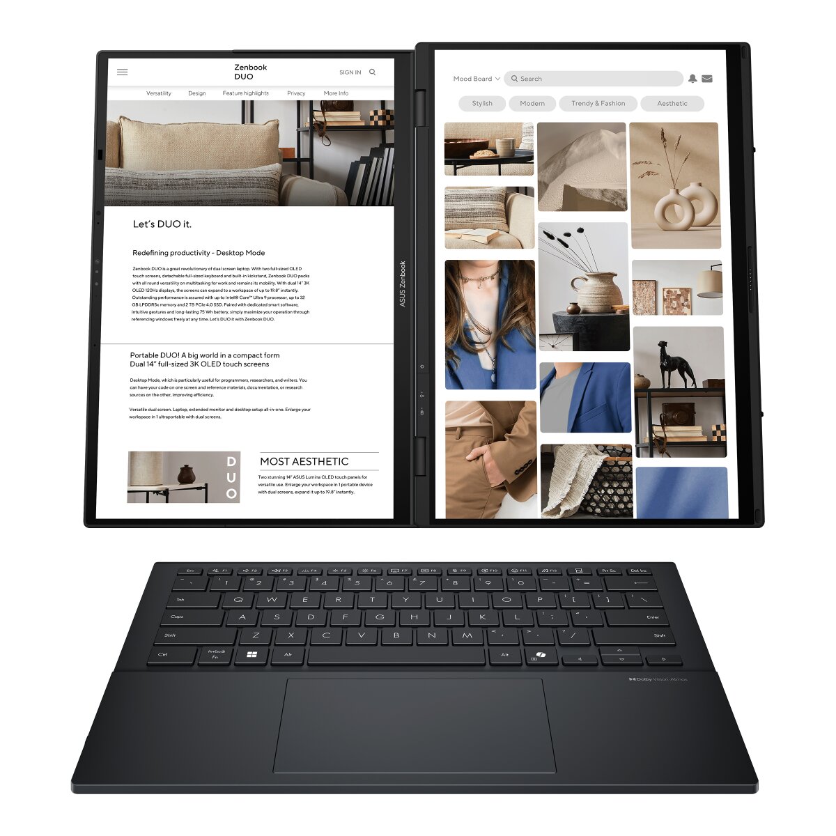 ASUS Zenbook Duo UX8406CA-PZ032W 90NB14X1-M007J0 image gallery 1