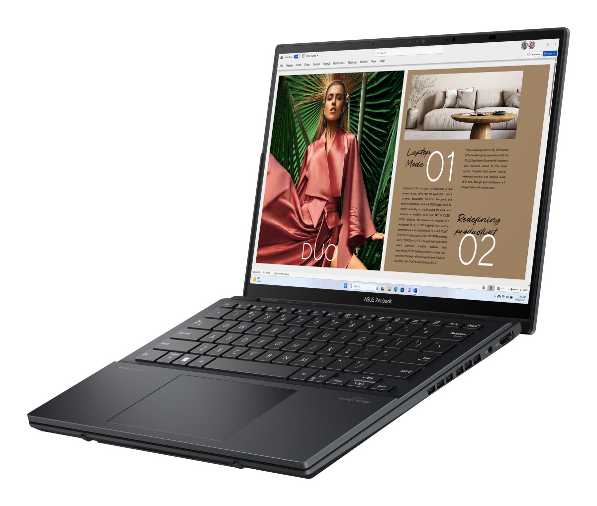 ASUS Zenbook Duo UX8406CA-PZ073W 90NB14X1-M007Y0 image gallery 3