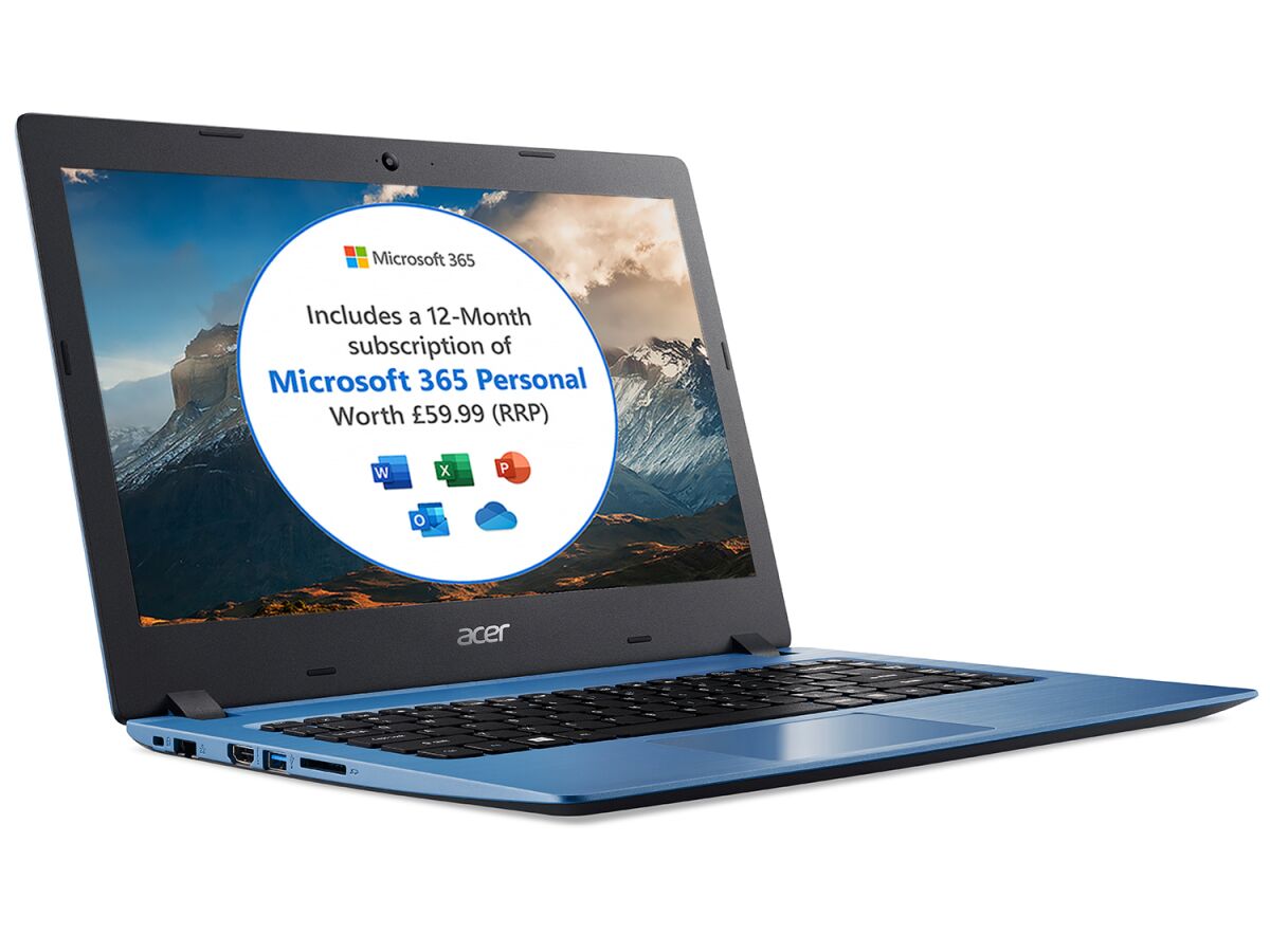 Acer Aspire Acer Aspire 1 A114-32 14 inch Laptop (Intel Celeron N4020, 4GB RAM,  NX.GW9EK.00G image gallery 1
