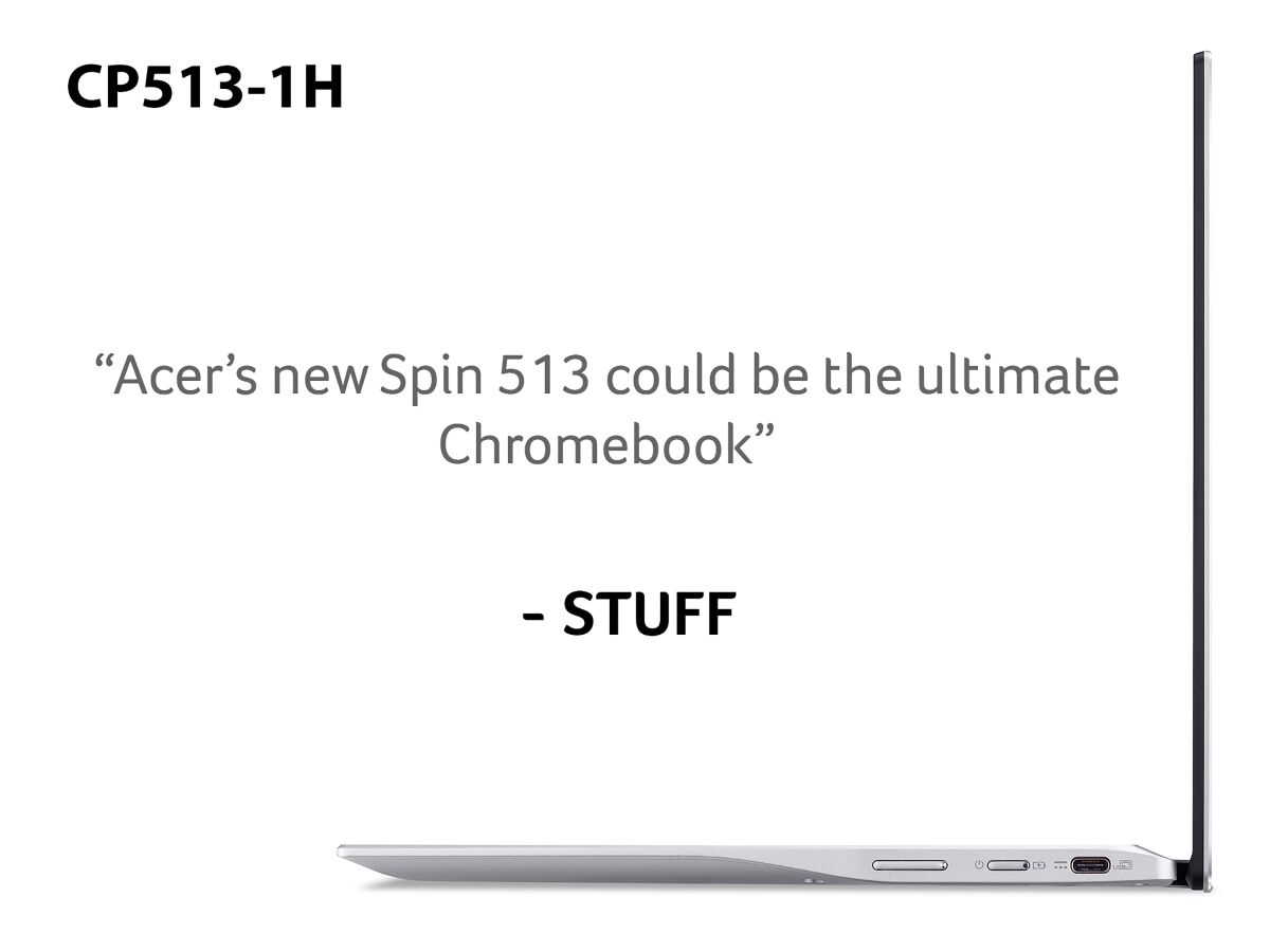Acer Chromebook Acer Chromebook Spin 513 CP513-1H - (Qualcomm SC7180, 4GB, 64GB  NX.AS4EK.001 image gallery 3