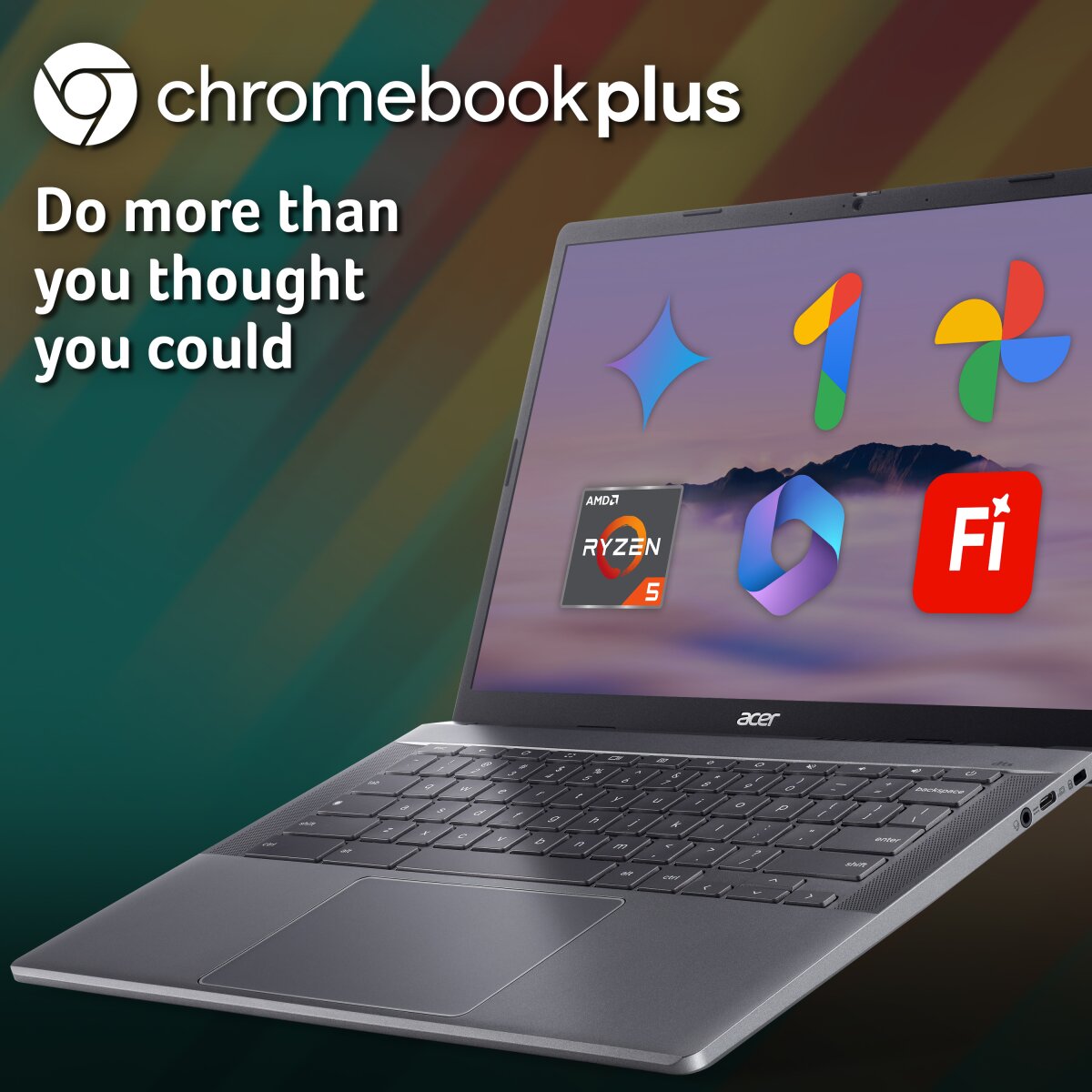 Acer Chromebook Acer Plus 514 (CB514‑3H) – Ryzen 5 7520C, 14 WUXGA IPS, 8GB  NX.KP4EK.00B image gallery 8