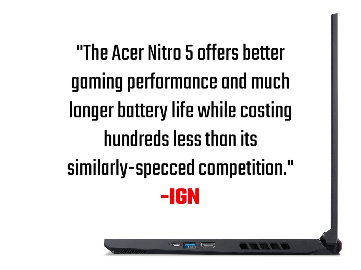 Acer Nitro Nitro 5 AN515-45 - (AMD Ryzen 5 5600H, 8 GB, 512GB PCIe NVMe SSD, NVI NH.QBCEK.005 image gallery 3