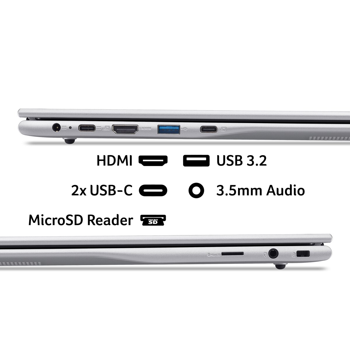 Acer Swift Acer Lite 16 (SFL16‑31P) laptop – Intel Core 3 N355, 16 WUXGA IPS NX.DXNEK.001 image gallery 7