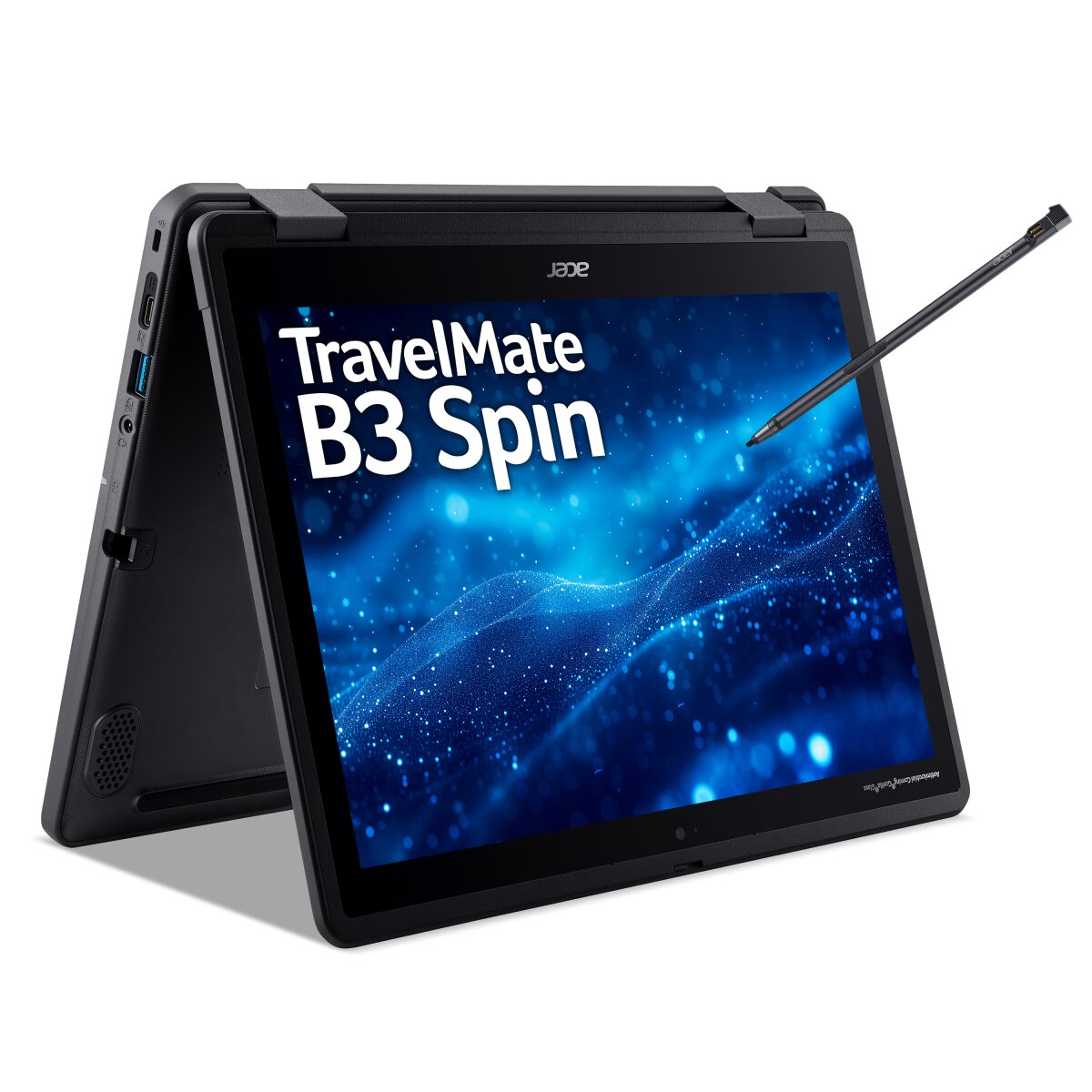 Acer Acer TravelMate B3 Spin 12 – 12.2 WUXGA Touch, Intel N150, 8GB LPDDR5, 25 NX.BEXEK.007 image gallery 4