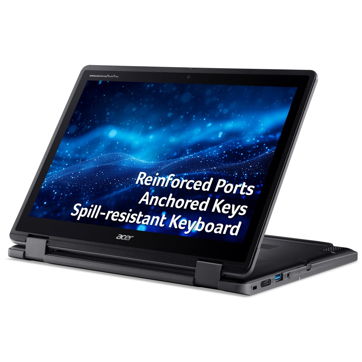 Acer Acer TravelMate B3 Spin 12 – 12.2 WUXGA Touch, Intel N150, 8GB LPDDR5, 25 NX.BEXEK.007 image gallery 3